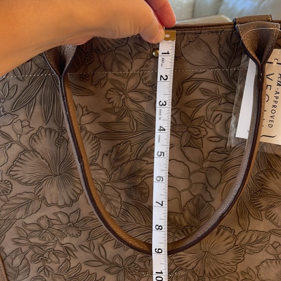 XL DARCY MARKS LONDON TAN LARGE TOTE - Picture 11 of 13